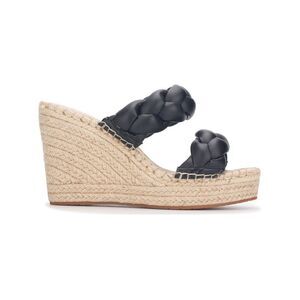 KENNETH COLE Womens Black 1-1/2" Platform Olivia Wedge Shoes 10 M